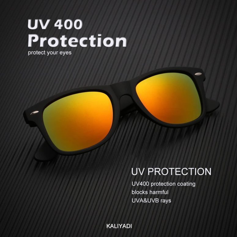 Polarized Sunglasses for Men and Women Matte Finish Sun glasses Color Mirror Lens UV Blocking (3 Pack) - Image 3