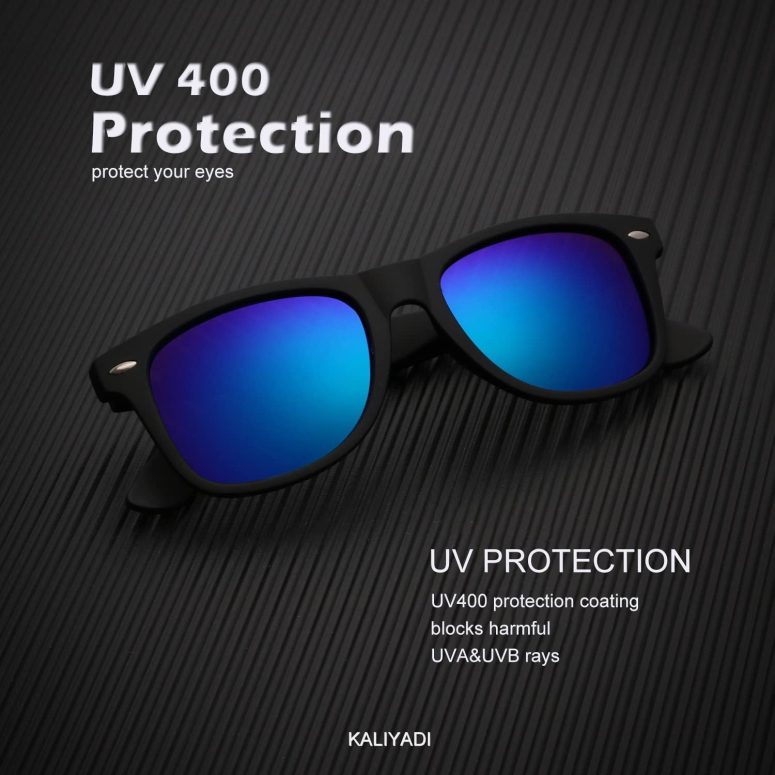 Polarized Sunglasses for Men and Women Matte Finish Sun glasses Color Mirror Lens UV Blocking (3 Pack) - Image 4