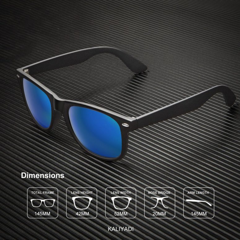 Polarized Sunglasses for Men and Women Matte Finish Sun glasses Color Mirror Lens UV Blocking (3 Pack) - Image 5