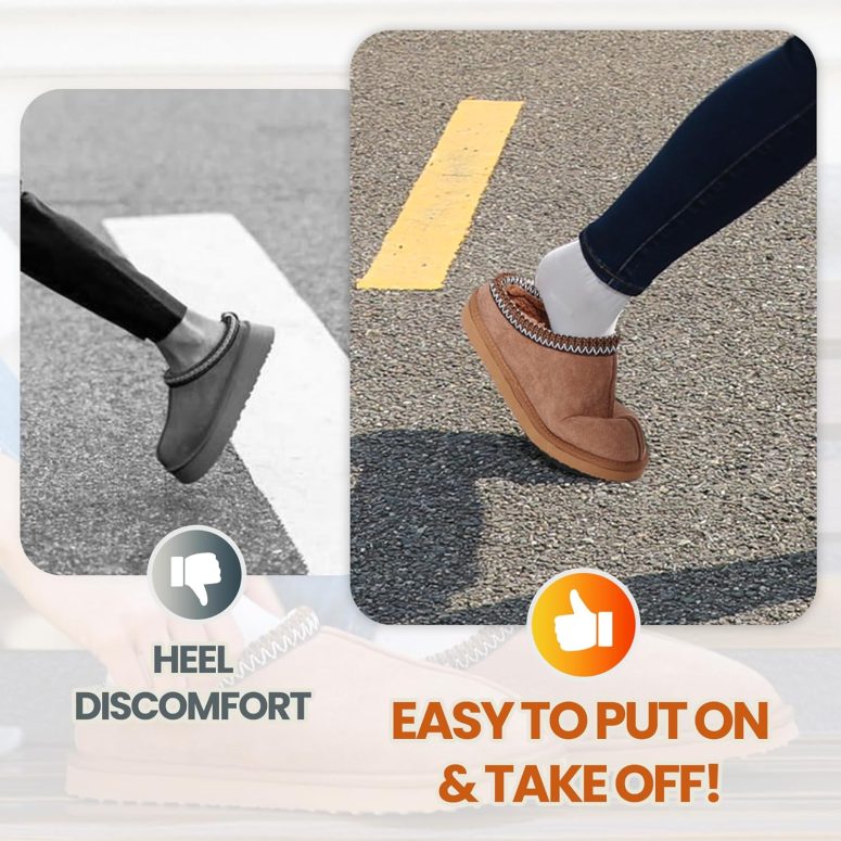 Women's Slippers Fuzzy Cozy Short Ankle Shoes Indoor and Outdoor Mules Furry Warm House Slippers for Woman Cute Fluffy Clogs - Image 8